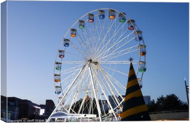 The Bournemouth Observation Wheel Canvas Print by Geoff Stoner