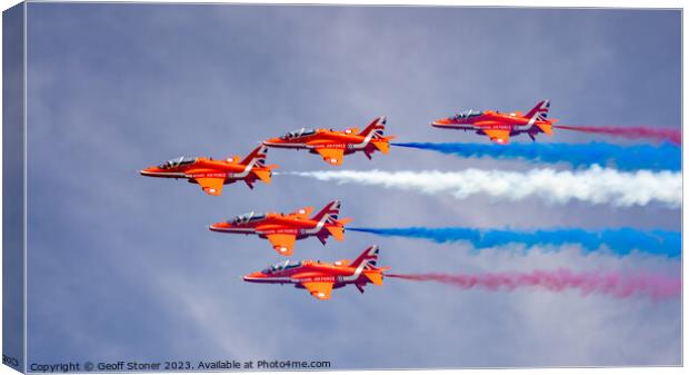 Red Arrows Canvas Print by Geoff Stoner