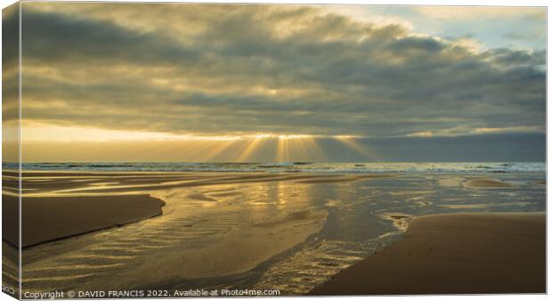 Majestic Sunrise over Montrose Bay Canvas Print by DAVID FRANCIS