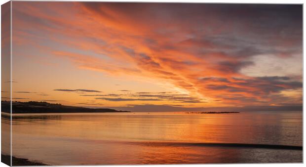 Majestic Sunrise at Stonehaven Bay Canvas Print by DAVID FRANCIS