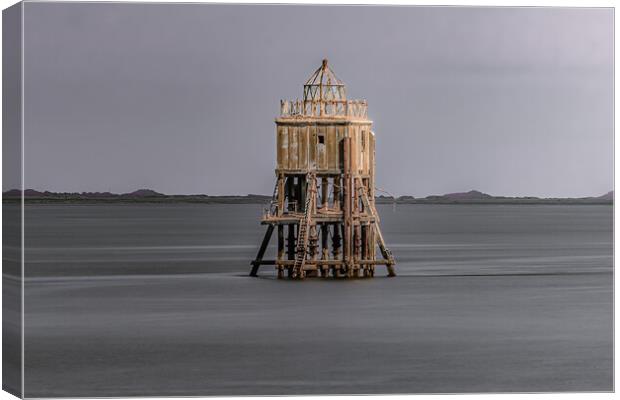 A Wooded Beacon on Scotlands Firth Canvas Print by DAVID FRANCIS