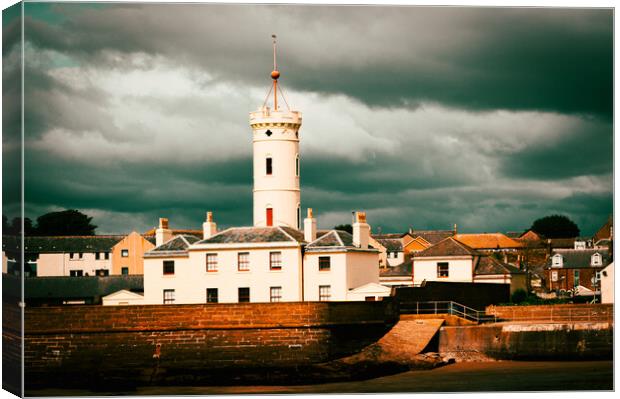 The Signal Tower at Arbroath in Scotland Canvas Print by DAVID FRANCIS