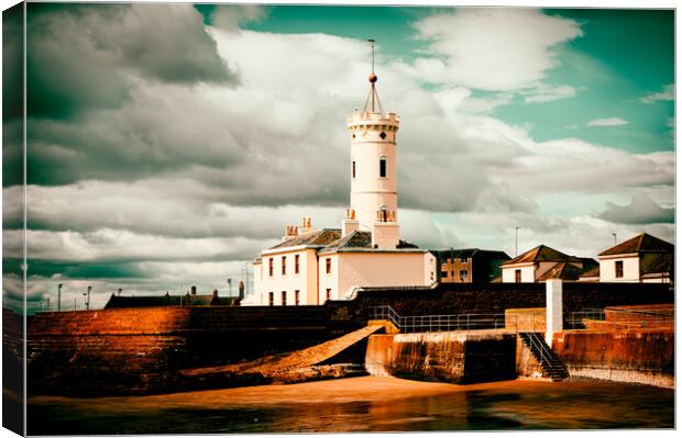 The Spectacular Signal Tower in Arbroath Scotland Canvas Print by DAVID FRANCIS