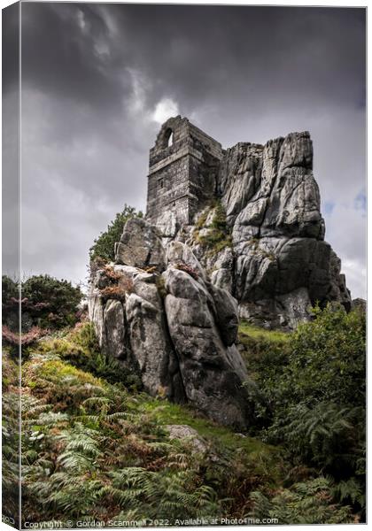The ruins of the mysterious 15th century Roche Roc Canvas Print by Gordon Scammell