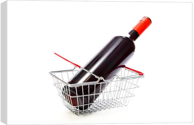 Shopping for Wine Canvas Print by Drew Gardner
