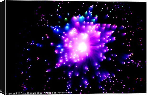 Fibre Optic Lights Canvas Print by Drew Gardner