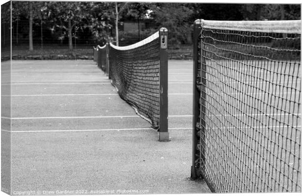 Tennis Courts  Canvas Print by Drew Gardner