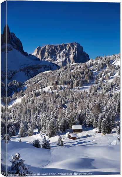 A winter dream in a remote place Canvas Print by Andreas Himmler