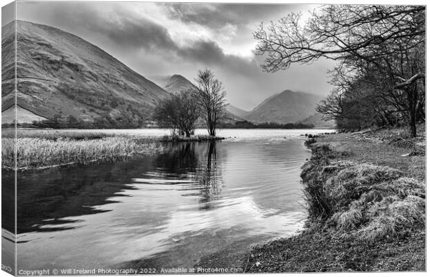 Lake District - Brothers Water - Mono Canvas Print by Will Ireland Photography