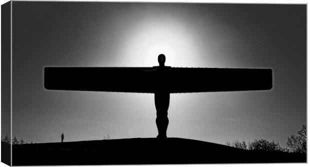 Angel of the North - Gateshead in Mono Canvas Print by Will Ireland Photography
