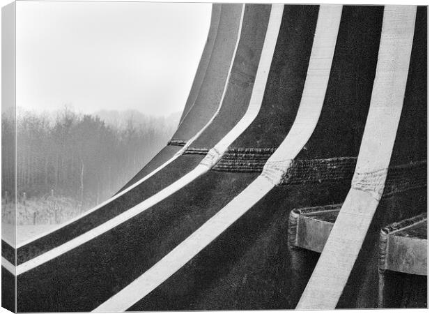 Detail of The Angel of the North - Gateshead in Mono Canvas Print by Will Ireland Photography