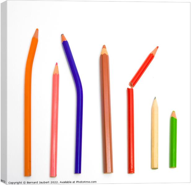 Variety of pencils Canvas Print by Bernard Jaubert