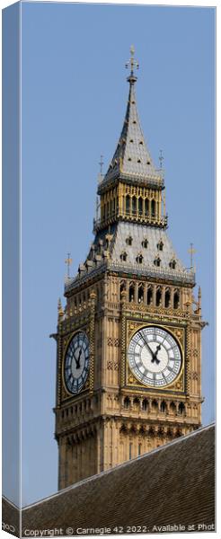 Breath-taking Big Ben Evening Canvas Print by Carnegie 42