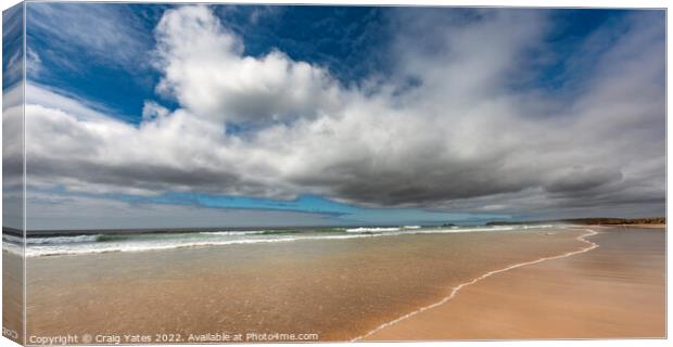 Gwithian Beach Hayle Cornwall Canvas Print by Craig Yates