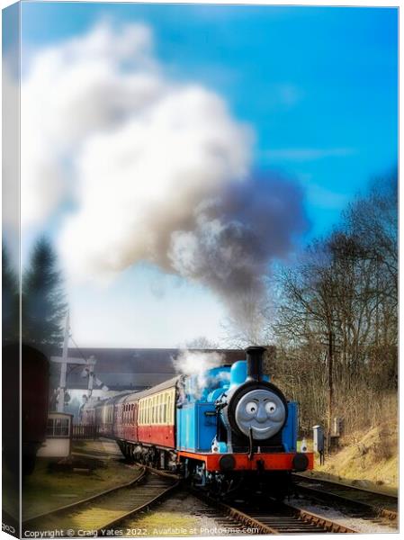 Thomas The Tank Engine Canvas Print by Craig Yates