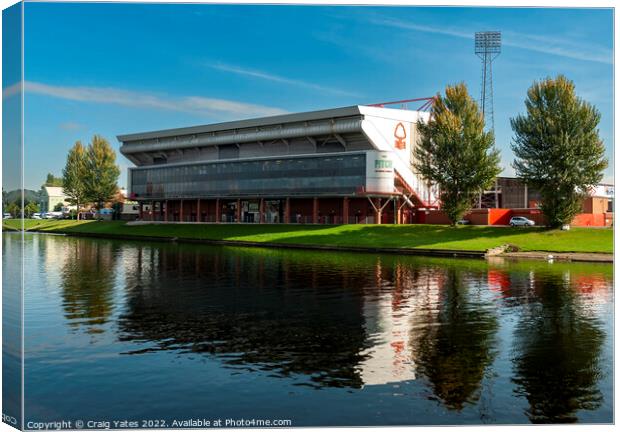 The City Ground Home of Nottingham Forest  Canvas Print by Craig Yates