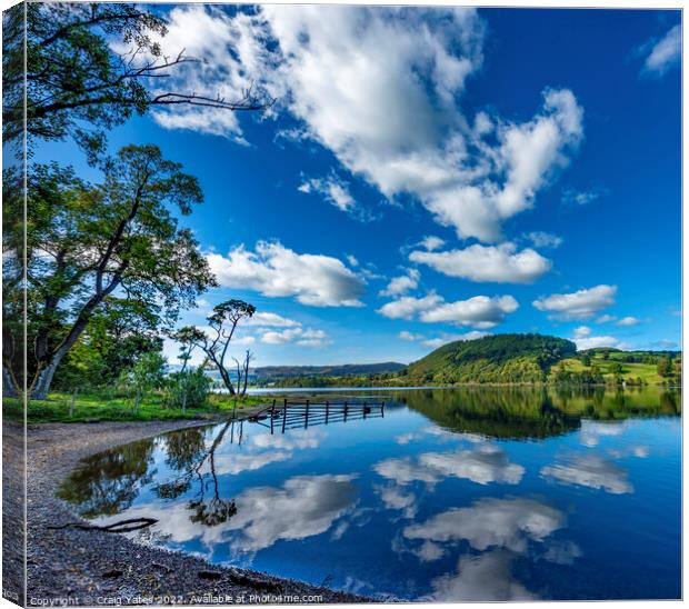 Ullswater Reflection Lake District  Canvas Print by Craig Yates