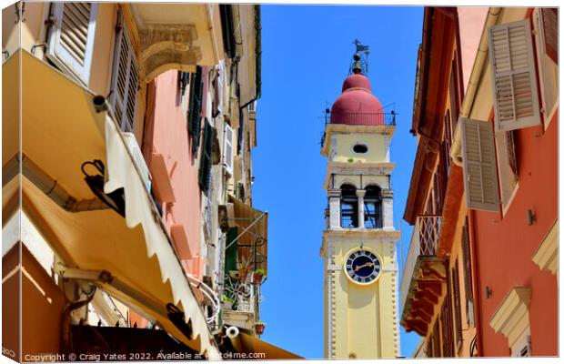 Corfu Town Canvas Print by Craig Yates