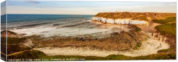 Thornwick Bay Flamborough Yorkshire Canvas Print by Craig Yates