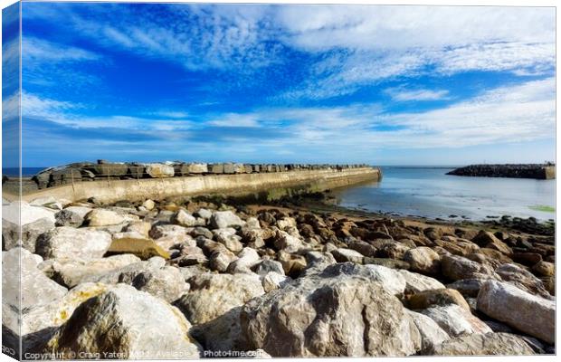 Staithes Breakwater Canvas Print by Craig Yates