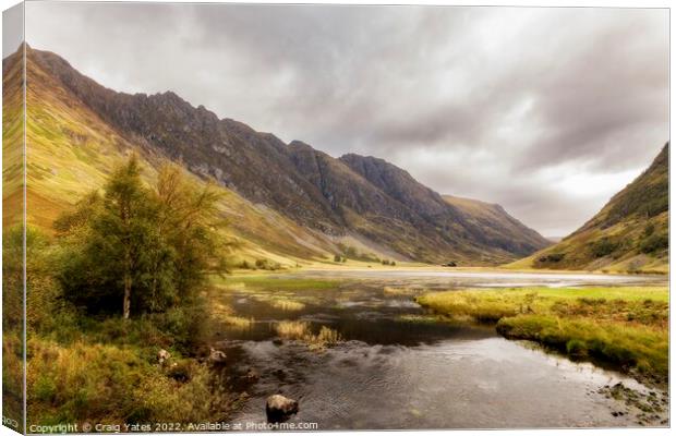 Loch Achtriochtan Glencoe Scotland Canvas Print by Craig Yates