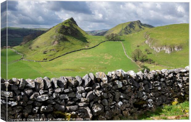 Parkhouse and Chrome Hill Peak District. Canvas Print by Craig Yates