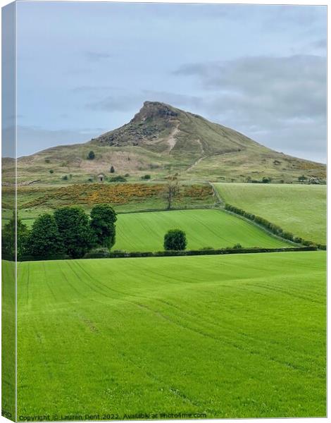 Roseberry Topping Canvas Print by Lauren Dent
