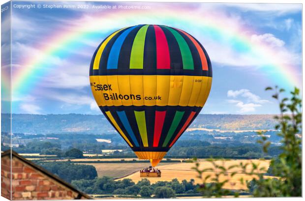 Rainbow Ballon Canvas Print by Stephen Pimm