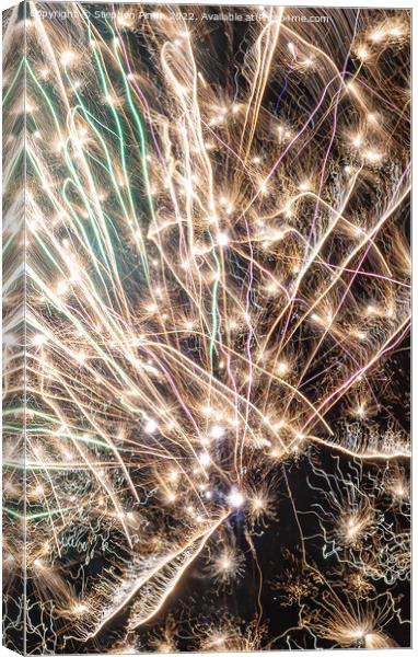 Fireworks Close Up Canvas Print by Stephen Pimm
