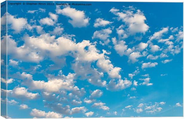 Blue Sky Clouds Canvas Print by Stephen Pimm