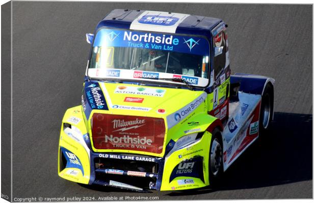 British Truck Racing Canvas Print by Ray Putley