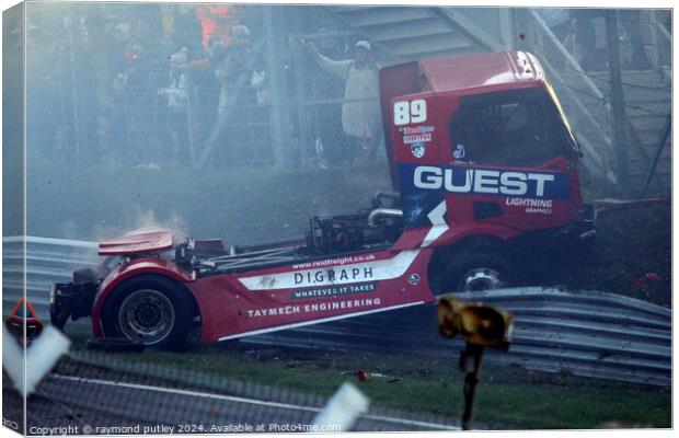 British Truck Racing Canvas Print by Ray Putley