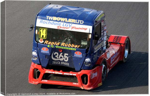 British Truck Racing. Canvas Print by Ray Putley