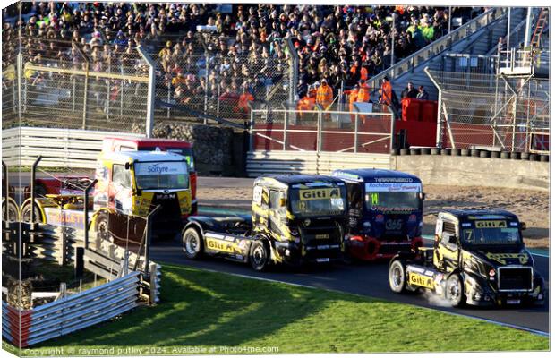 British Truck Racing. Canvas Print by Ray Putley