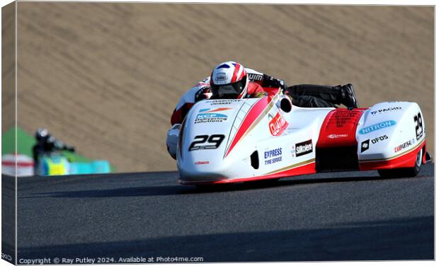 Molson Group British Sidecars. Canvas Print by Ray Putley