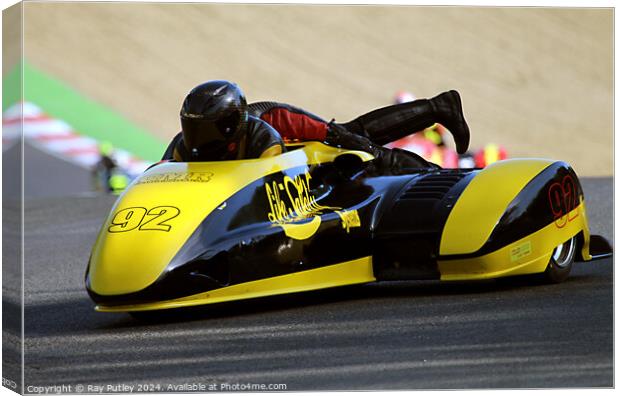 Molson Group British Sidecars. Canvas Print by Ray Putley