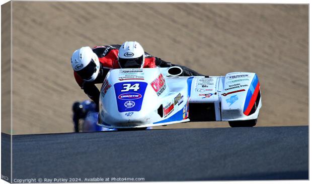 Molson Group British Sidecars. Canvas Print by Ray Putley