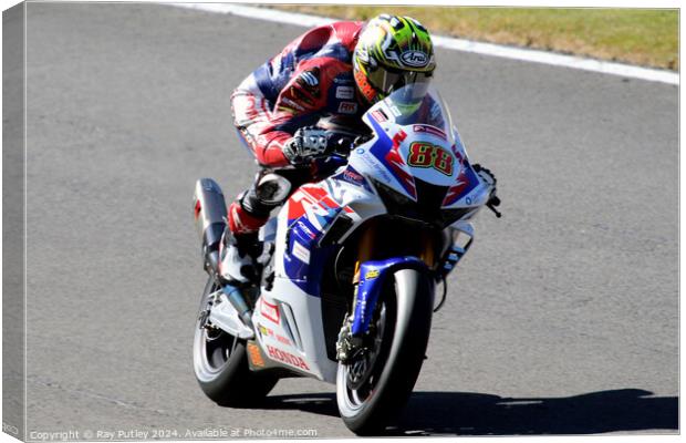 British Superbikes Championship. Canvas Print by Ray Putley