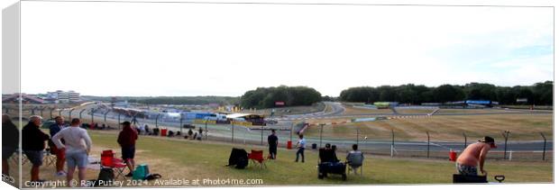 Pits Paddock & Circuit - Brands Hatch  Canvas Print by Ray Putley
