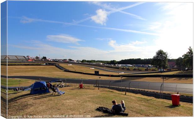 Pits Paddock & Circuit - Brands Hatch  Canvas Print by Ray Putley