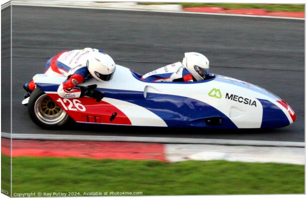 BMCRC F1 & F2 Sidecars Canvas Print by Ray Putley