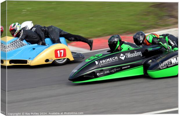 BMCRC F1 & F2 Sidecars Canvas Print by Ray Putley