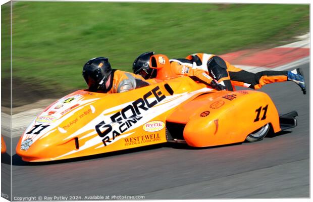 BMCRC F1 & F2 Sidecars Canvas Print by Ray Putley