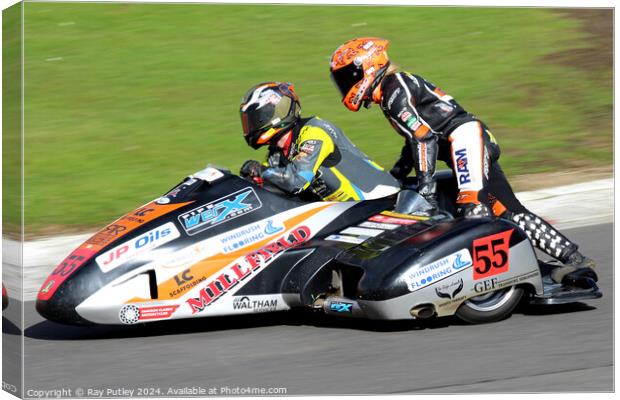 BMCRC F1 & F2 Sidecars Canvas Print by Ray Putley