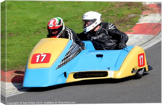 BMCRC F1 & F2 Sidecars Canvas Print by Ray Putley