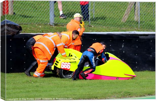 BMCRC F1 & F2 Sidecars Canvas Print by Ray Putley