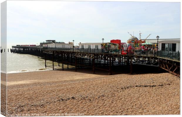 The Pier - Hastings Canvas Print by Ray Putley