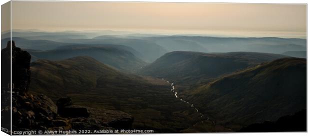 Cambrian Mountains Canvas Print by Alwyn Hughes