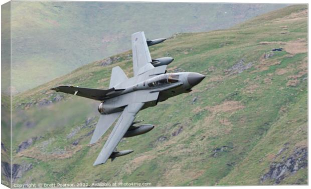 Tornado GR4 is a highly capable frontline aircraft, iconic for its impressive swing role capabilities. Canvas Print by Brett Pearson