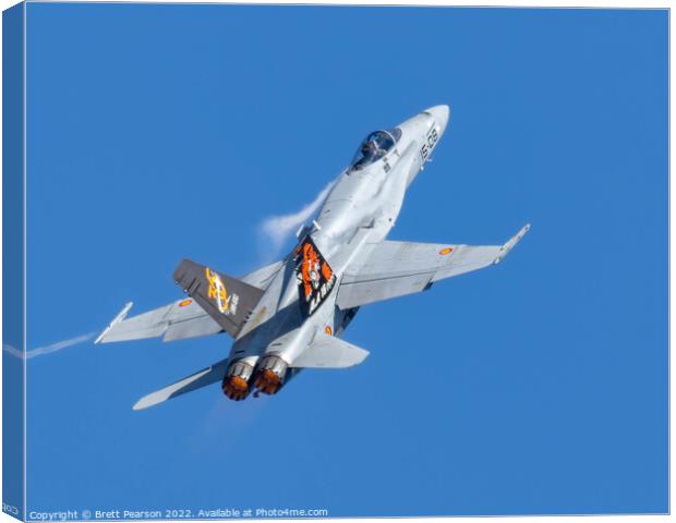 F-18 Hornet  Canvas Print by Brett Pearson